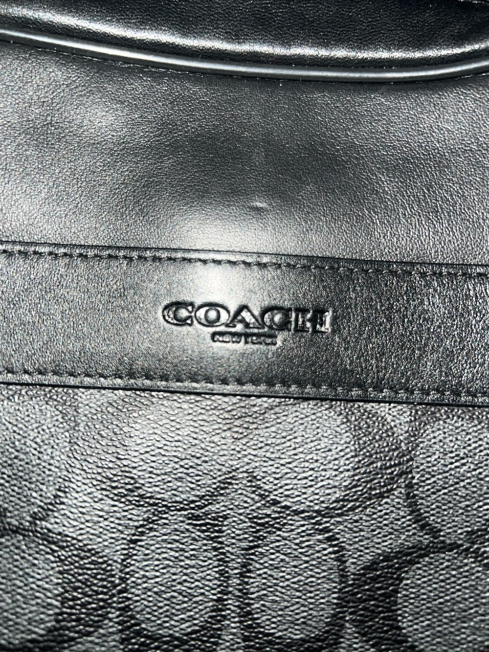 COACH Sullivan Crossbody Signature Canvas & Leather Charcoal Black Men’s/Unisex - Picture 2 of 7